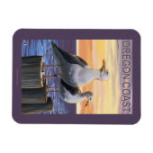 Oregon Coast Sea Gulls Magnet (Horizontal)