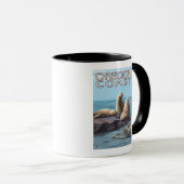 Oregon Coast Sea Lions Tasse (VorderseiteRechts)