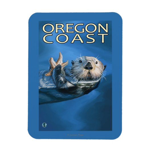 Oregon Coast Sea Otter Magnet (Vertikal)