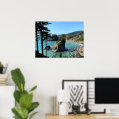 Oregon Coast Sunny Beach Rocks Nature Foto Poster (Heimbüro)