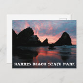 Oregon Coast Sunrise Harris Beach Staat Park Postkarte (Vorne/Hinten)