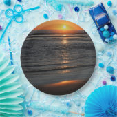 Oregon Coast Sunset Foto Paper Plate Pappteller (Party)