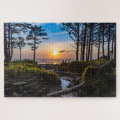 Oregon Coast Sunset on Cape Lookout Puzzle (Horizontal)
