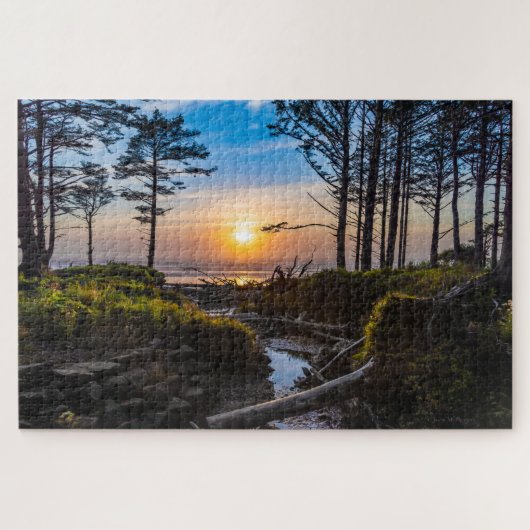 Oregon Coast Sunset on Cape Lookout Puzzle (Horizontal)