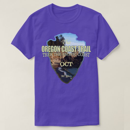 Oregon Coast Trail arrowhead T-Shirt (Design vorne)