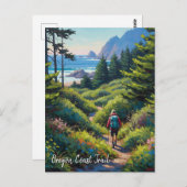 Oregon Coast Trail Postkarte (Vorne/Hinten)