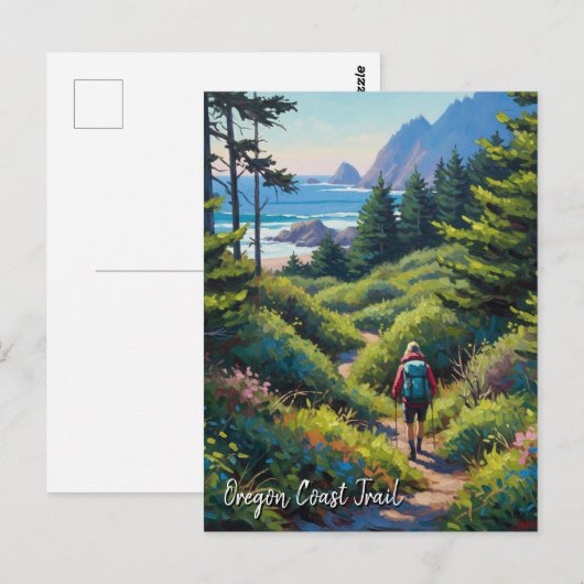 Oregon Coast Trail Postkarte (Vorne/Hinten)