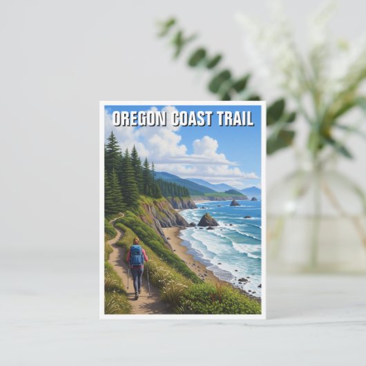 Oregon Coast Trail Postkarte (Stehend Vorderseite)