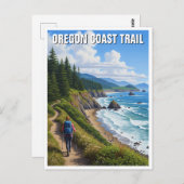 Oregon Coast Trail Postkarte (Vorne/Hinten)