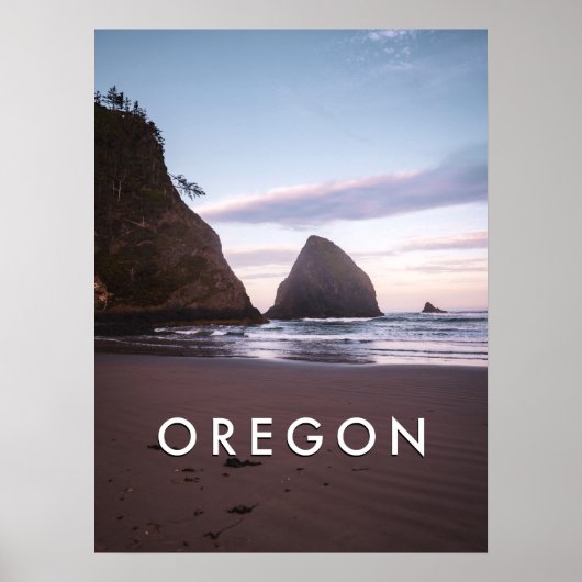 Oregon Coast Travel Fotografy / Ocean Sunrise Poster (Vorne)