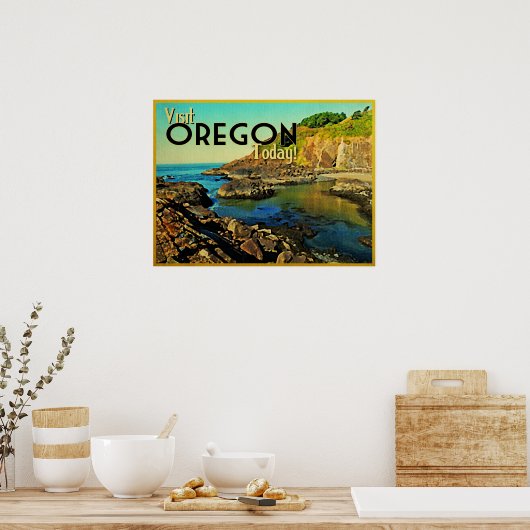 Oregon Coast Vintag Poster (Küche)