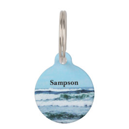 Oregon Coast Waves Haustiermarke