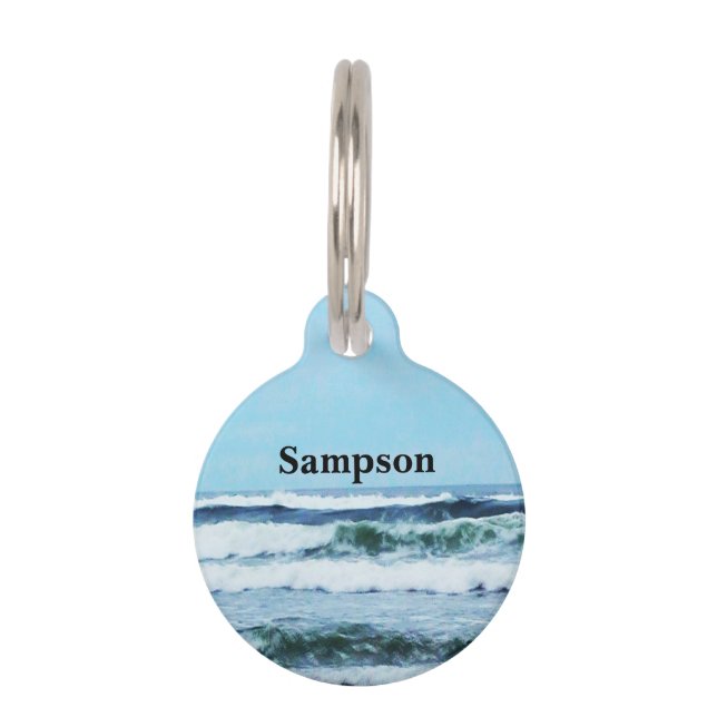 Oregon Coast Waves Haustiermarke (Vorderseite)