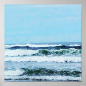 Oregon Coast Waves Poster (Vorne)