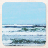 Oregon Coast Waves Rechteckiger Pappuntersetzer (Vorderseite)
