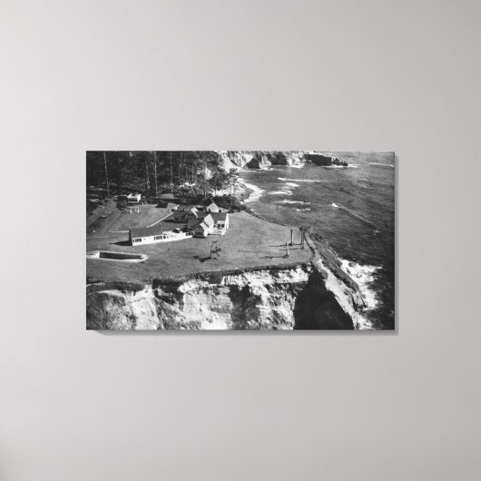 Oregon Coast West Shore Manor Otter Rock Leinwanddruck (Vorderseite)