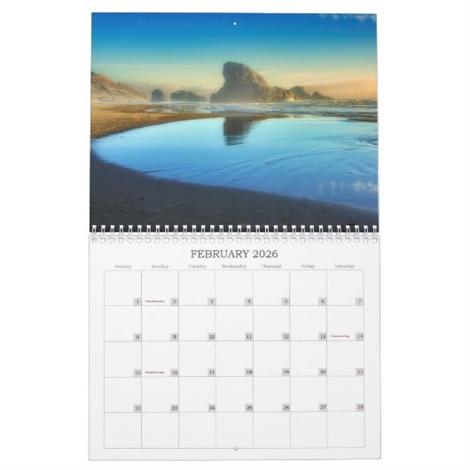 Oregon Coastal Images 2024 Calendar Kalender (Feb 2026)