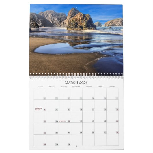 Oregon Coastal Images 2024 Calendar Kalender (Mär 2026)