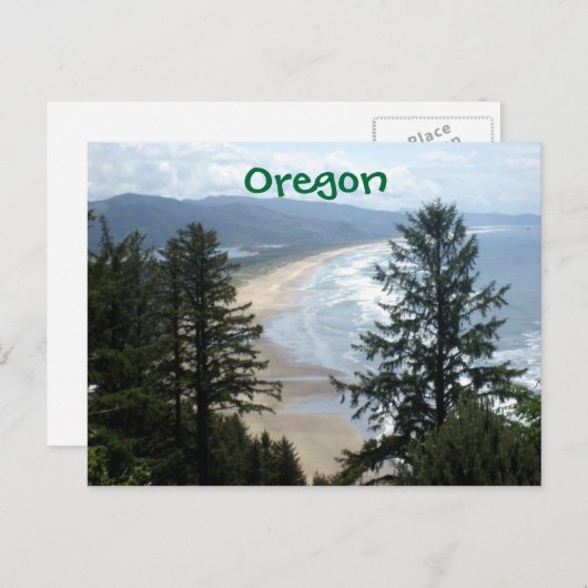 Oregon Coastline Postkarte (Vorne/Hinten)