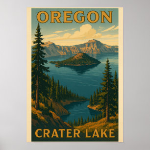 Oregon Crater Lake V03 Poster