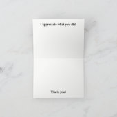 Oregon Creek Dankeskarte (Innenseite)