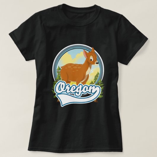 Oregon Deer Reiselogo T-Shirt (Design vorne)