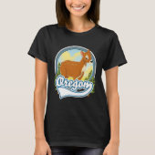 Oregon Deer Reiselogo T-Shirt (Vorderseite)