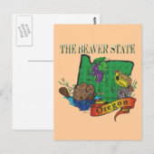 Oregon Der Biber Staat Lago Maggiore Postkarte (Vorne/Hinten)