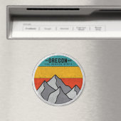 Oregon Der Biber Staat Vintager Berg Souvenir Magnet (In Situ (Geschirrspüler))