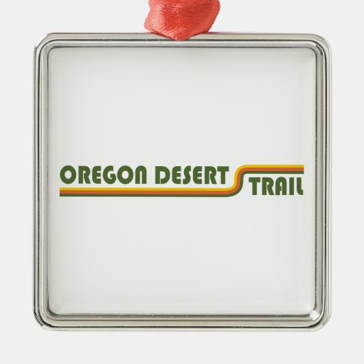 Oregon Desert Trail Ornament Aus Metall (Vorne)