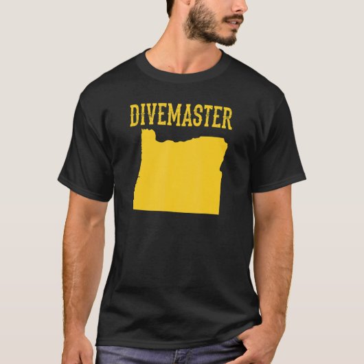 Oregon Divemaster Scuba Diving Instructor Dive Fla T-Shirt (Vorderseite)