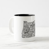 Oregon Doodle Tasse (Vorderseite Links)