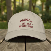 Oregon Est 1859 Beaver State Bestickte Mütze Baseballkappe