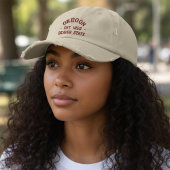 Oregon Est 1859 Beaver State Bestickte Mütze Baseballkappe