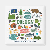Oregon Family Trip Keepsake Custom Magnet (Vorne)