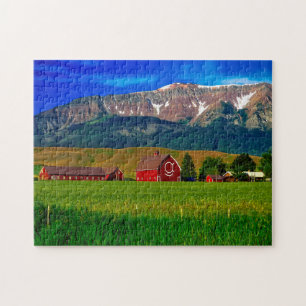 Oregon Farm Gebäude. Puzzle