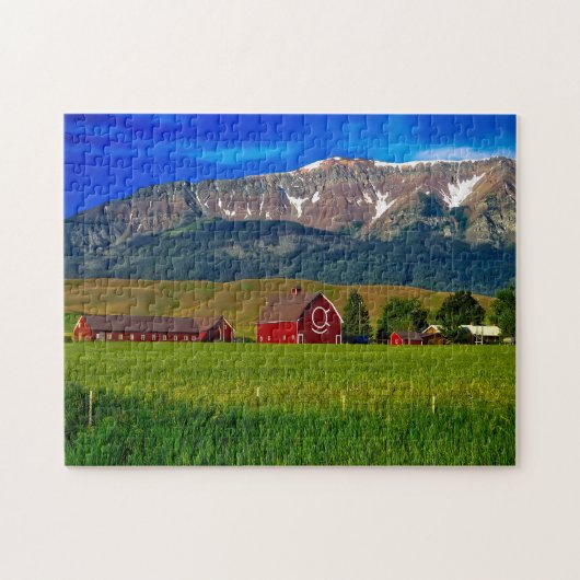 Oregon Farm Gebäude. Puzzle (Horizontal)