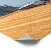 Oregon Farm und geerntetes Weizenfeld Poster (Ecke)