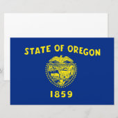 Oregon Flag Briefpapier (Vorne/Hinten)