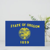 Oregon Flag Briefpapier (Stehend Vorderseite)