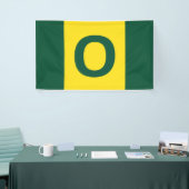 Oregon Flag - Green, Yellow, Green Banner (Messeveranstaltung)