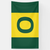 Oregon Flag - Green, Yellow, Green Banner (Vertikal)