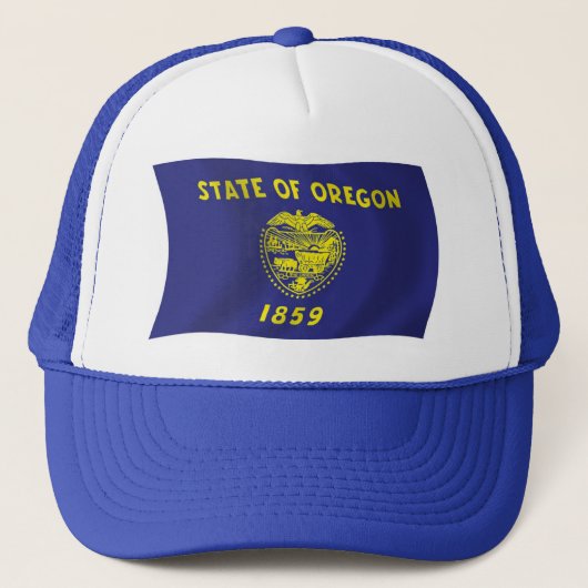 Oregon Flag Hat Truckerkappe (Vorderseite)