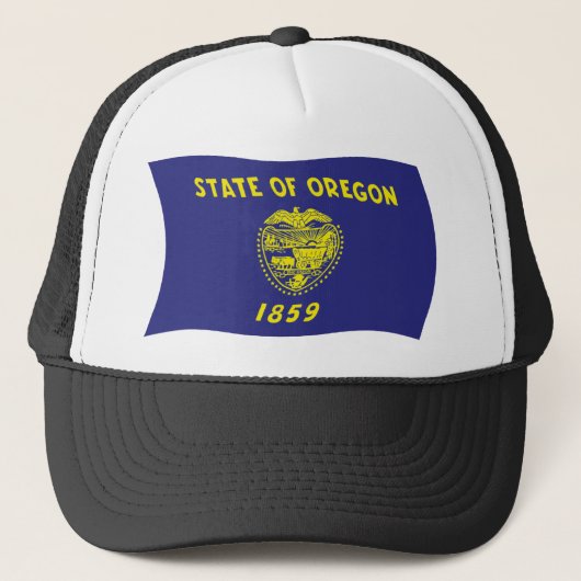 Oregon Flag Hat Truckerkappe (Vorderseite)