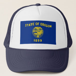 Oregon Flag Hat Truckerkappe