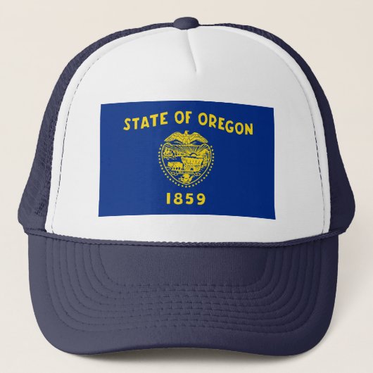 Oregon Flag Hat Truckerkappe (Vorderseite)