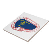 Oregon Flag Klettersteig Carabiner Fliese (Seite)