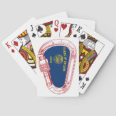 Oregon Flag Klettersteig Carabiner Spielkarten (Rückseite)