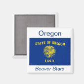 Oregon Flag Magnet (Vorderseite/Rückseite)
