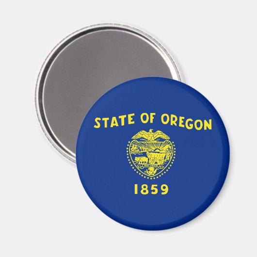 Oregon Flag Magnet (Vorderseite/Rückseite)